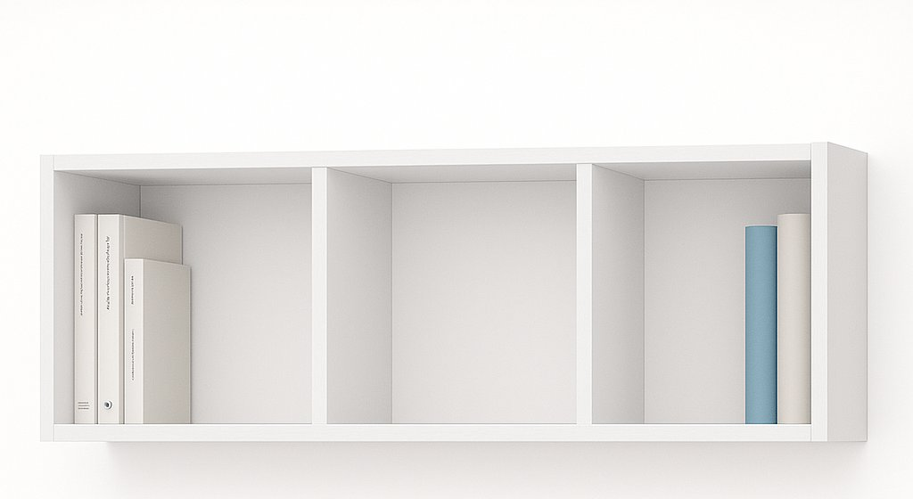 כוורת לבנה 3 תאים לחדר ילדים - דגם נקי