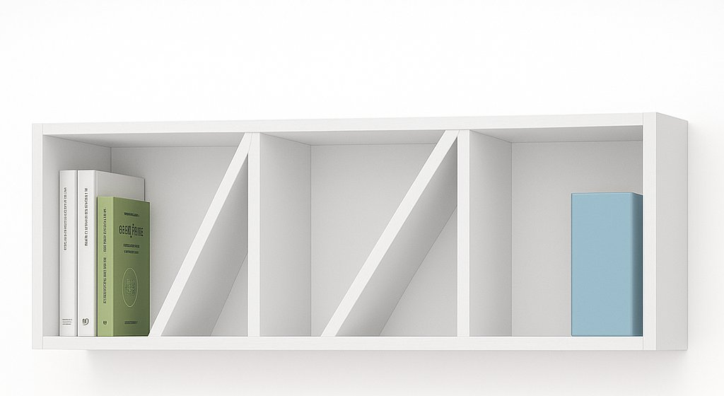 כוורת לבנה עם תאים אלכסוניים לחדר ילדים